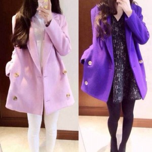 Пальто фиолетовое