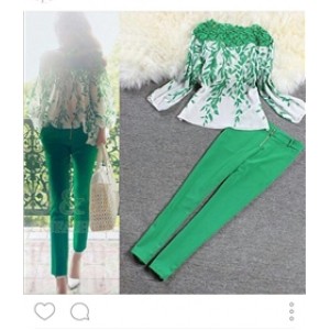 Костюм зеленый кофта и брюки
