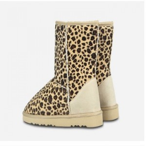 Обувь сапоги зимние леопардовые