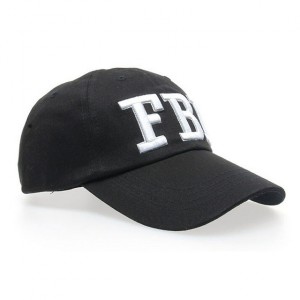 Бейсболка FBI ФБР кепка черная с белым