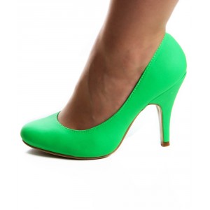Туфли неоновые зеленые