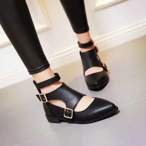 Обувь женская черная без каблука
