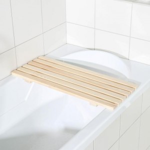 Полка для ванны деревянная сиденье