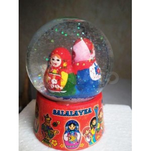 Стеклянный шар водяной Россия сувенир статуэтка