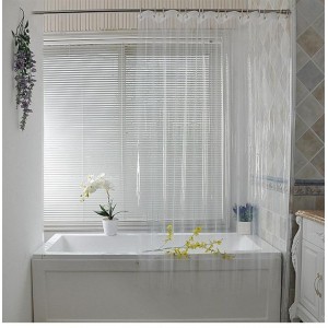 Прозрачная занавеска шторка для ванной