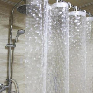 Прозрачная занавеска шторка в ванну штора