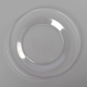 Стеклянная тарелка мелкая посуда стекло прозрачная