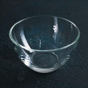 Салатник «Гладкий», d=11 см прозрачный стекло