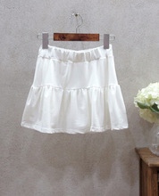 Белая юбка с оборками