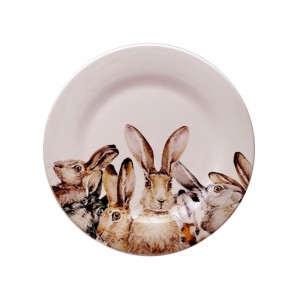 Тарелка с зайцами